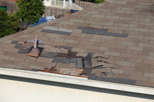 Roof hail damage in Buffalo